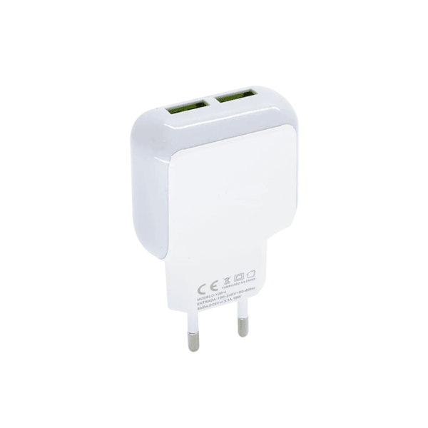 Carregador de Tomada A’Gold com Cabo USB IOS, Turbo, 2 Portas, Branco