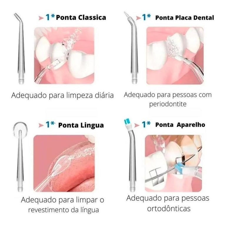 Waterpik Jato D Água Limpador Irrigador Bucal Dentes Gengiva