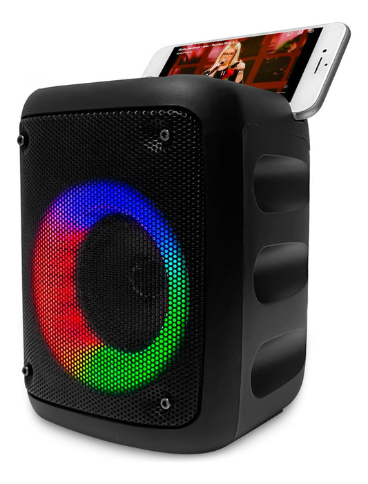 Caixa De Som Caixinha Bluetooth Portátil Potente Usb Aux RGB